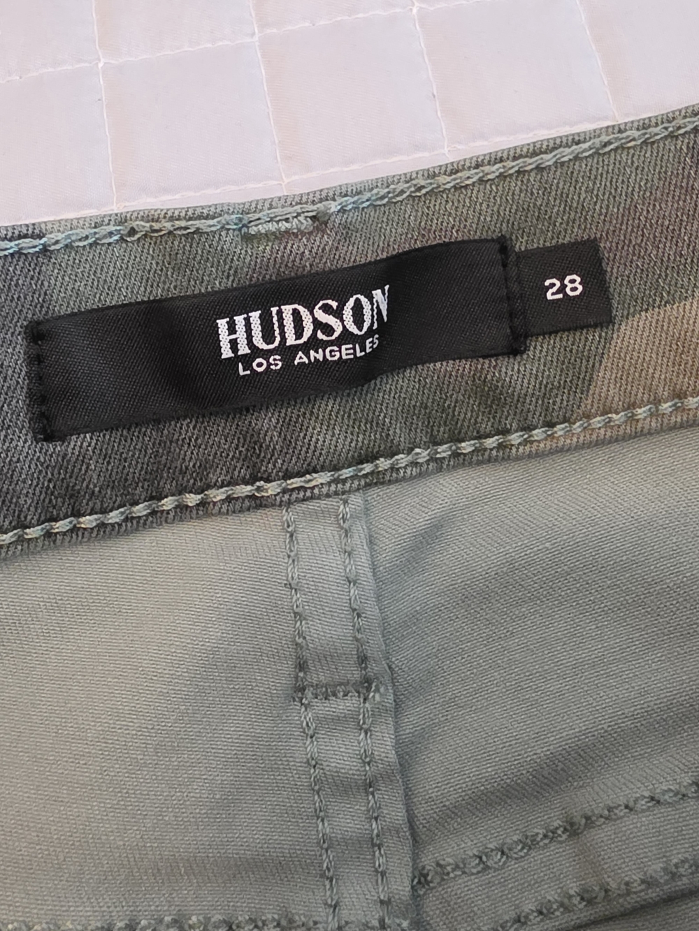Hudson Barbara Super Skinny Camo Ankle Jeans High Rise Stretch Womens 28 - Picture 6 of 10